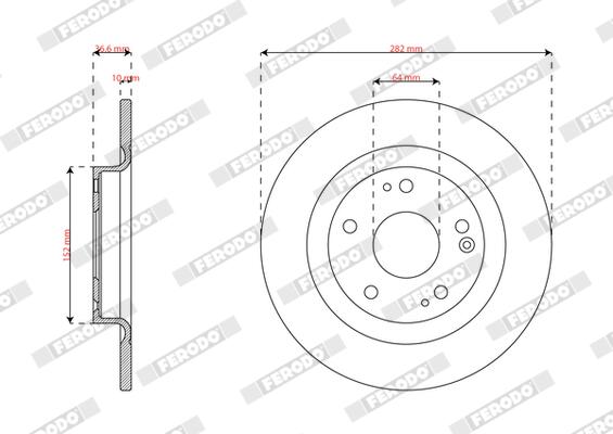 Ferodo Remschijf DDF3086C