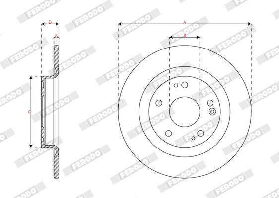 Ferodo Remschijf DDF3086C
