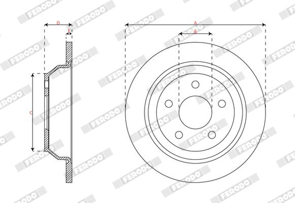 Ferodo Remschijf DDF3093C
