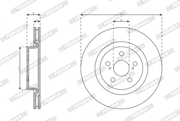 Ferodo Remschijf DDF3094C
