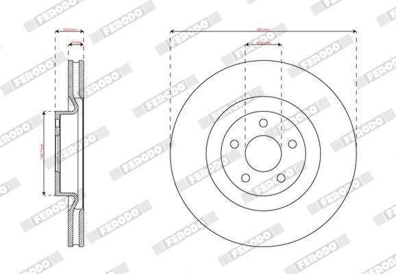 Ferodo Remschijf DDF3111C