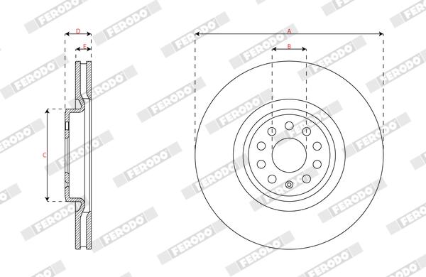 Ferodo Remschijf DDF3120C