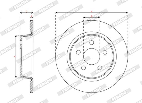 Ferodo Remschijf DDF3123