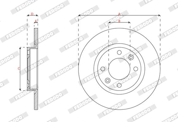 Ferodo Remschijf DDF3167C