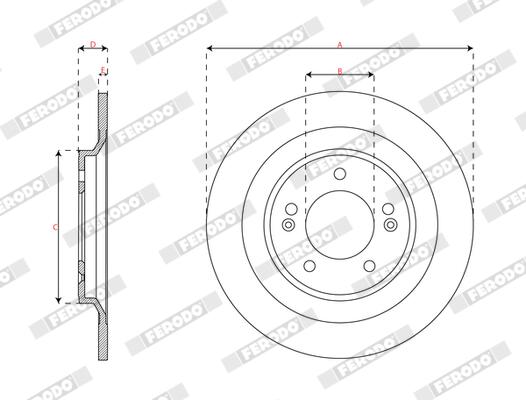 Ferodo Remschijf DDF3168C