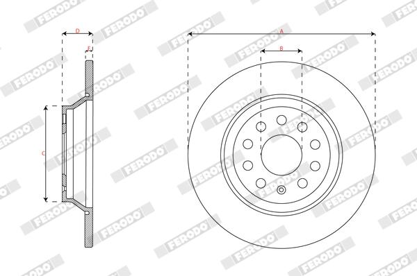 Ferodo Remschijf DDF3169C