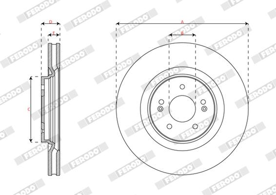 Ferodo Remschijf DDF3171C-1