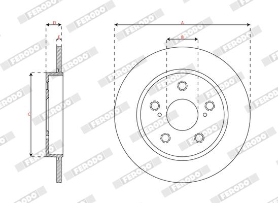 Ferodo Remschijf DDF3174C