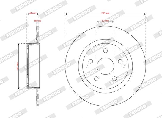 Ferodo Remschijf DDF3177C