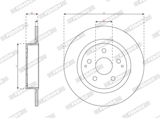 Ferodo Remschijf DDF3177C