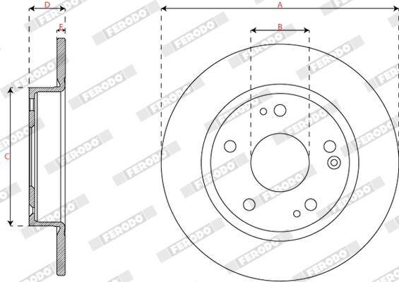 Ferodo Remschijf DDF3179C
