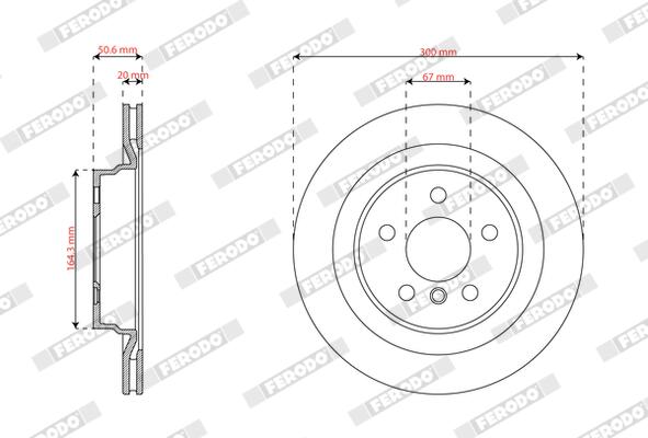 Ferodo Remschijf DDF3181C
