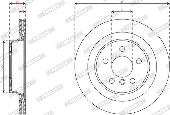 Ferodo Remschijf DDF3181C