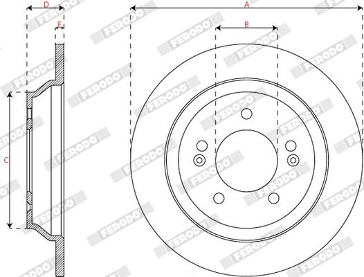 Ferodo Remschijf DDF3187C