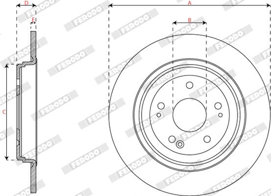 Ferodo Remschijf DDF3189C