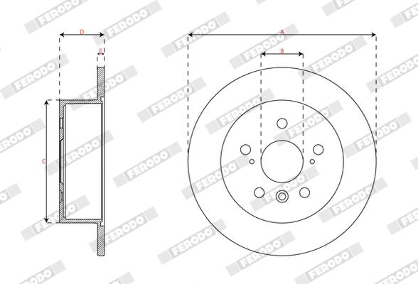 Ferodo Remschijf DDF3191C