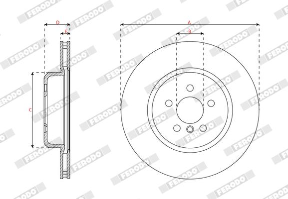 Ferodo Remschijf DDF3194RC-1