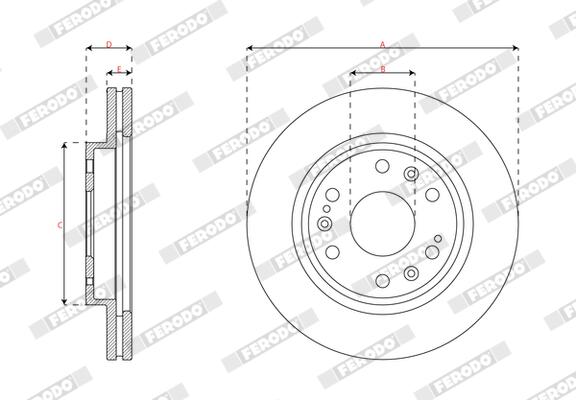 Ferodo Remschijf DDF3195-1