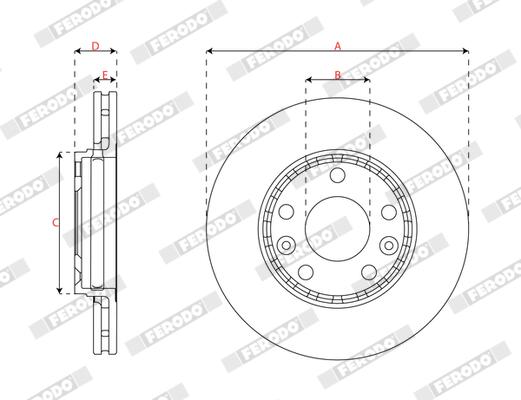 Ferodo Remschijf DDF3198C