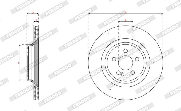 Ferodo Remschijf DDF3204C