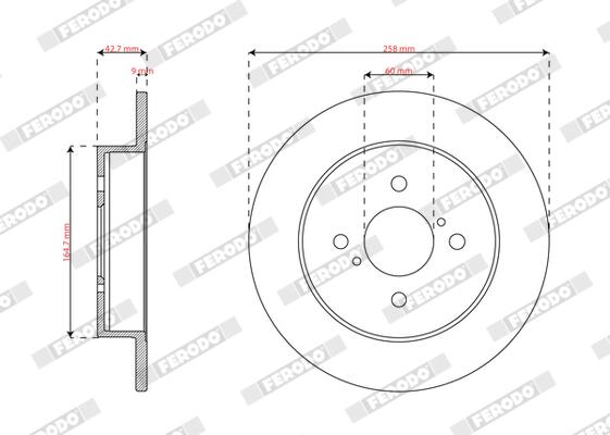 Ferodo Remschijf DDF3205