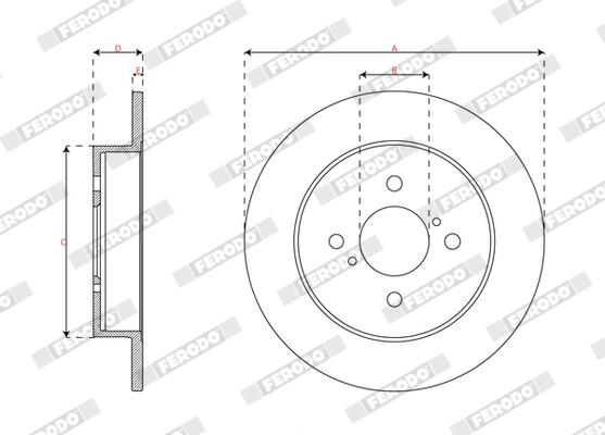 Ferodo Remschijf DDF3205