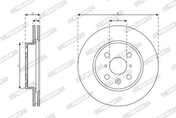 Ferodo Remschijf DDF3206C