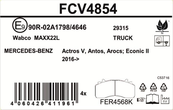 Ferodo Remblokset FCV4854
