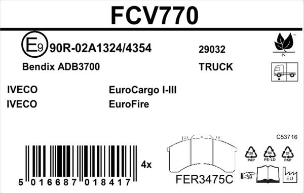 Ferodo Remblokset FCV770