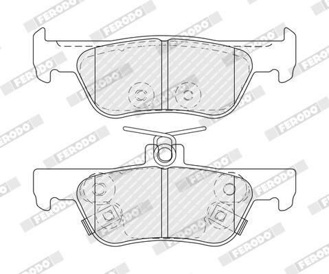 Ferodo Remblokkenset, schijfrem FDB5487