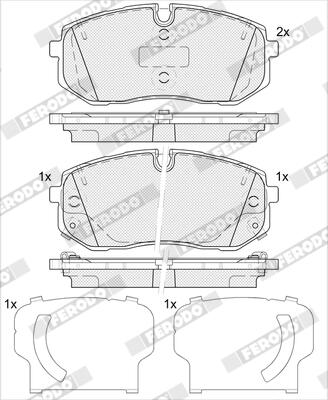 Ferodo Remblokkenset, schijfrem FDB5508