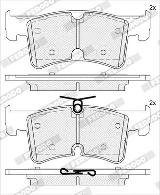 Ferodo Remblokkenset, schijfrem FDB5556