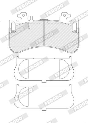 Remblokkenset, schijfrem Ferodo FDB5575