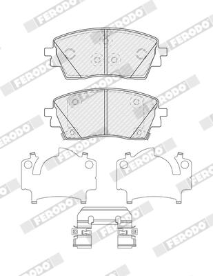 Remblokkenset, schijfrem Ferodo FDB5633