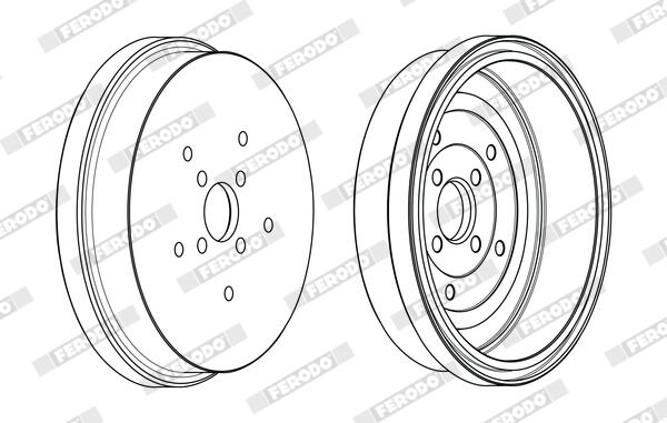 Ferodo Remtrommel FDR329348