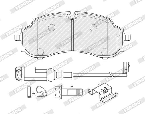 Ferodo Remblokkenset, schijfrem FVR5539
