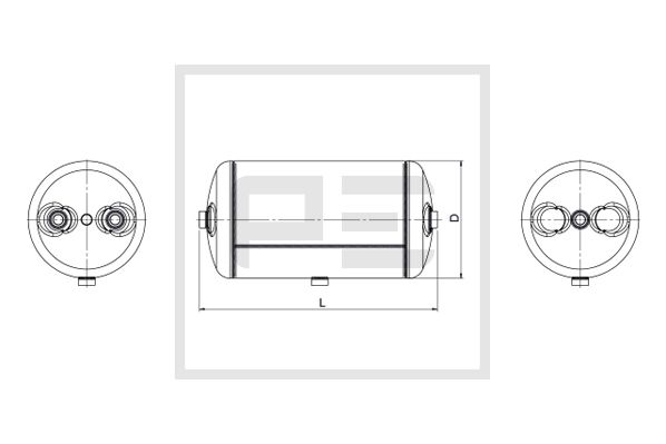 Pe Automotive Luchtreservoir, pneumatisch systeem 016.229-80A