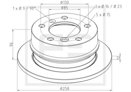 Remschijven Pe Automotive 016.290-00A