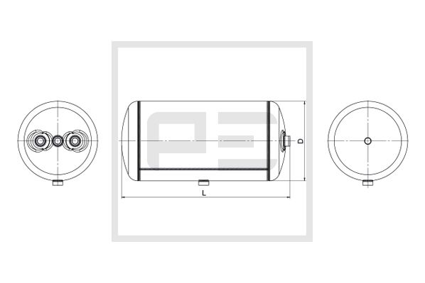 Pe Automotive Luchtreservoir, pneumatisch systeem 016.366-80A
