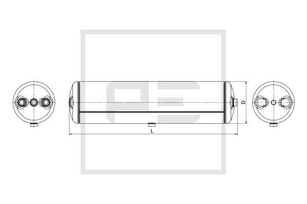 Pe Automotive Luchtreservoir, pneumatisch systeem 016.368-80A