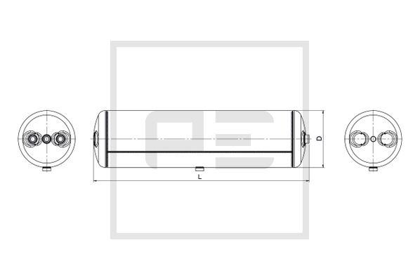 Pe Automotive Luchtreservoir, pneumatisch systeem 016.370-80A