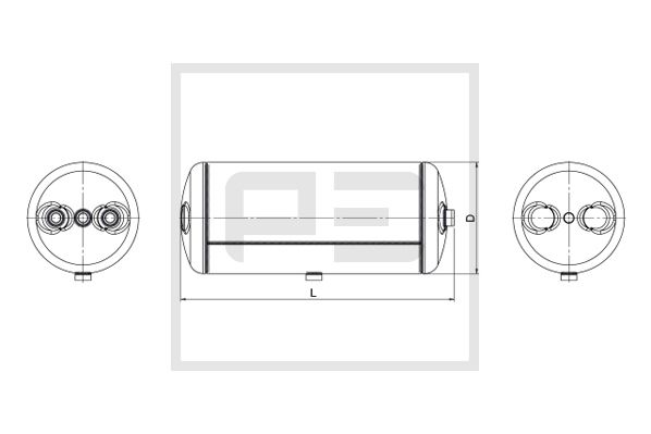 Pe Automotive Luchtreservoir, pneumatisch systeem 016.373-80A