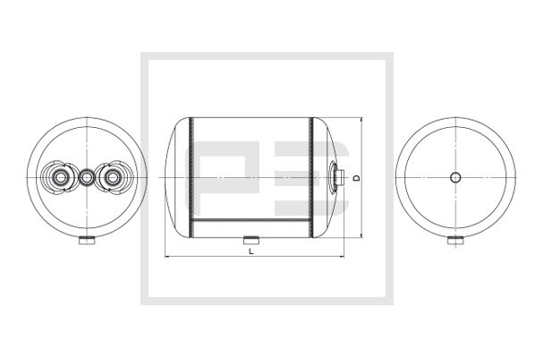 Pe Automotive Luchtreservoir, pneumatisch systeem 016.374-80A