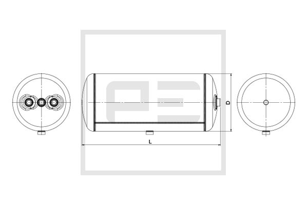 Pe Automotive Luchtreservoir, pneumatisch systeem 016.376-80A