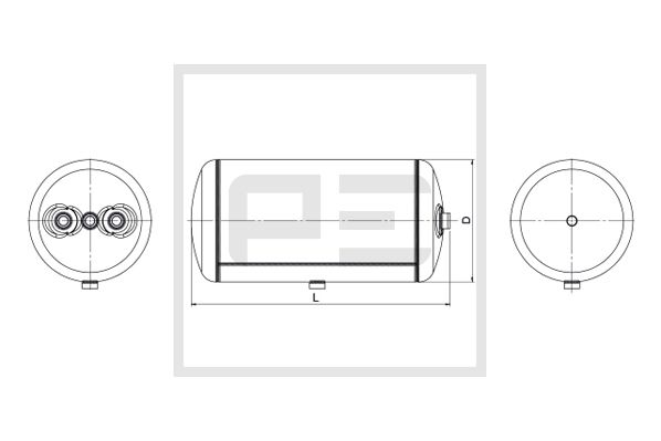 Pe Automotive Luchtreservoir, pneumatisch systeem 016.379-80A