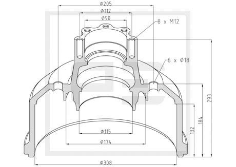 Remtrommel Pe Automotive 016.458-00A