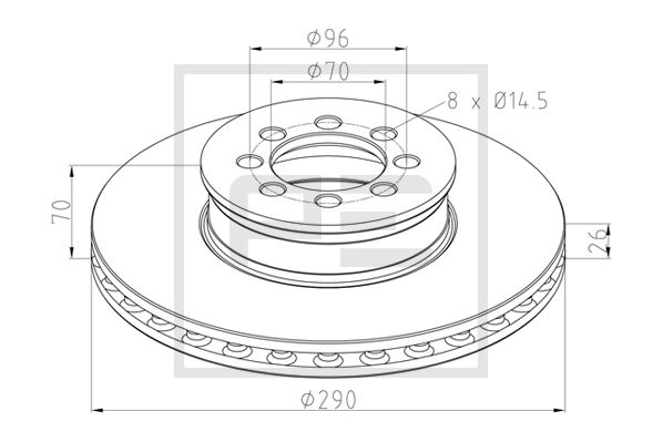 Remschijven Pe Automotive 016.648-00A