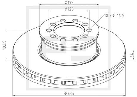 Remschijven Pe Automotive 016.662-00A