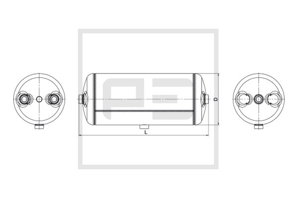Pe Automotive Luchtreservoir, pneumatisch systeem 026.039-80A