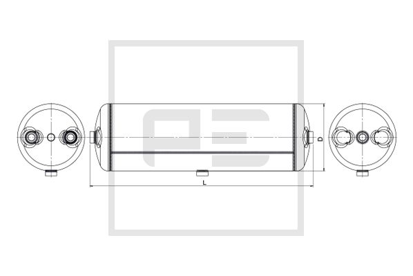 Pe Automotive Luchtreservoir, pneumatisch systeem 026.044-80A